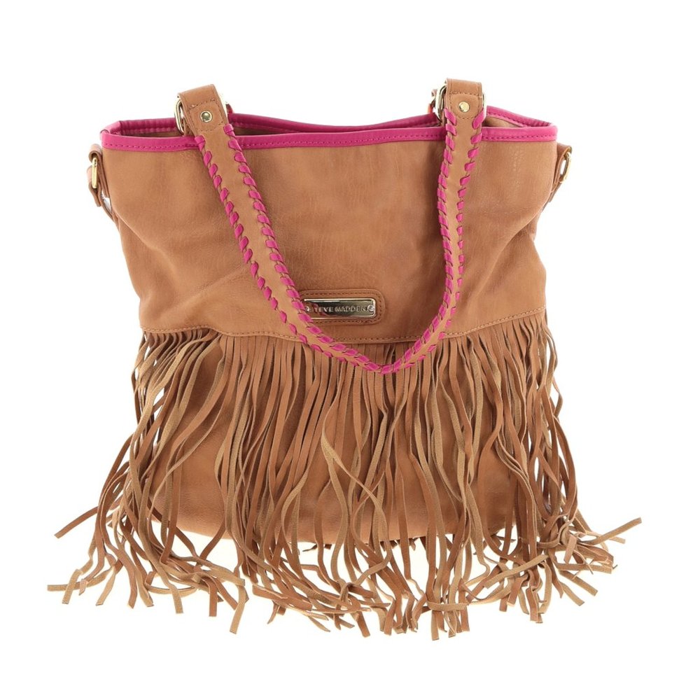 Steve Madden Solid Brown Tan Shoulder Bag One Size